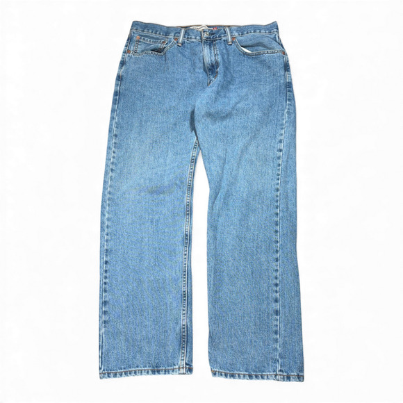 Vintage 505 Levis Jeans Mens 36x29 Blue Regular Straight Light Wash Denim Y2K - Picture 1 of 10